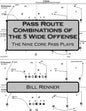 Pass Route Combinations of the 5 Wide Offense: The Nine Core Pass Plays - Paperback
