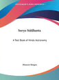 Surya-Siddhanta: A Text Book of Hindu Astronomy - Paperback
