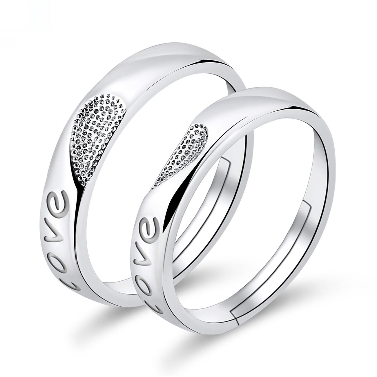 Moissanite Engagement Couple Couple Rings