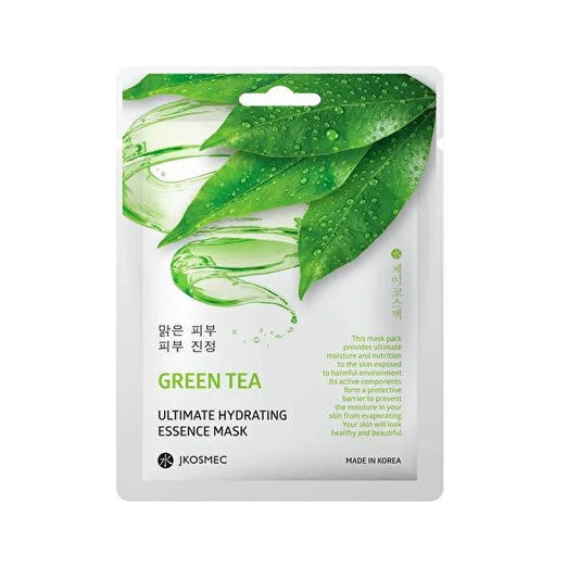 JKosmec Ultimate Hydrating Green Tea Face Mask Sheet - Natural Skincare for Dry, Sensitive Skin