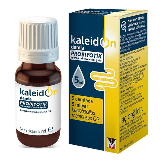 Kaleidon Probiotic Supplement Drops - 5ml, Supports Gut Health & Digestion with 5 Billion Lactobacillus Rhamnosus GG CFU