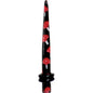 6G Black Red Mushroom Acrylic Ear Taper