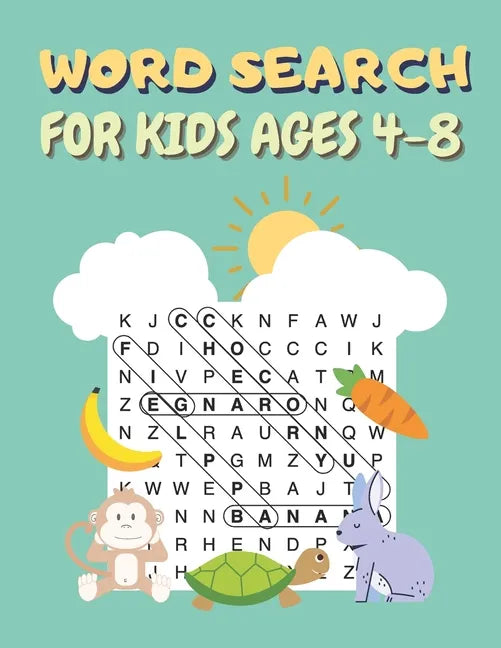 Word Search For Kids Ages 4-8: 100 Word Search and Find Puzzles to Keep Your Child Entertained - Paperback