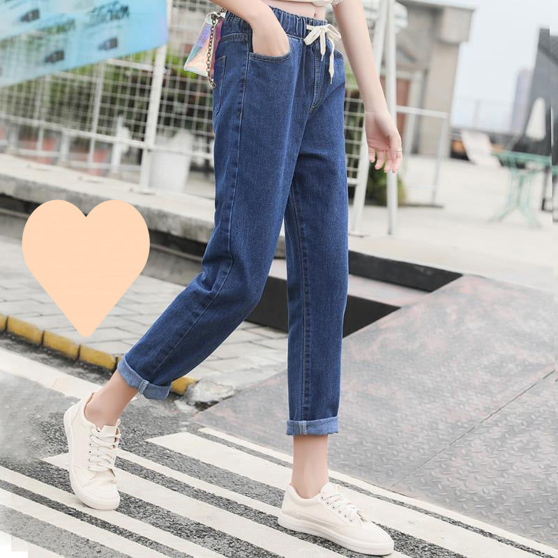 Straight-leg Pants With An Elastic Waistband No Magnets
