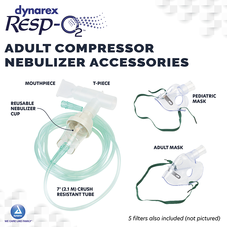 Dynarex Elite Compressor Nebulizer, 4ea/cs (4 Count)