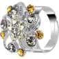 Feminine Exotic Flower Adjustable Ring
