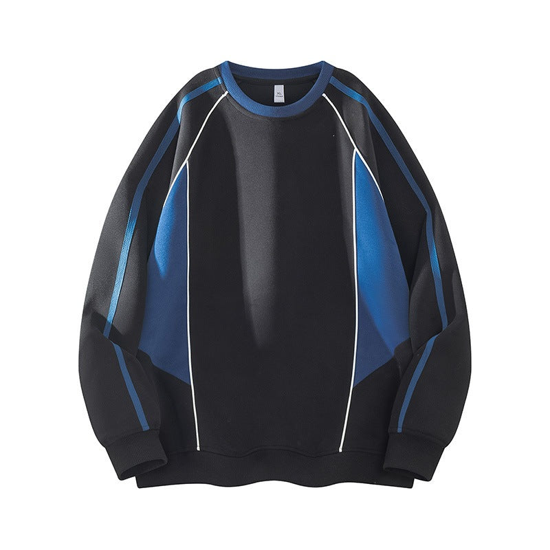 Patchwork Sporty Relaxed-fit Sweatshirt