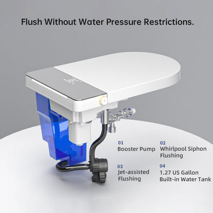Modern integrated Smart toilet, Auto Open/Close lid, temperature heating seat...