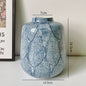 Decorative Ceramic Vase With Flower Arrangement For Living Room And Dining Table