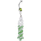 Green Dress to Impress Drop Belly Ring