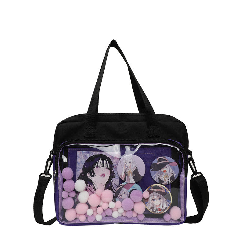 Ladies Fashion Two-Dimensional Crossbody Pain Bag