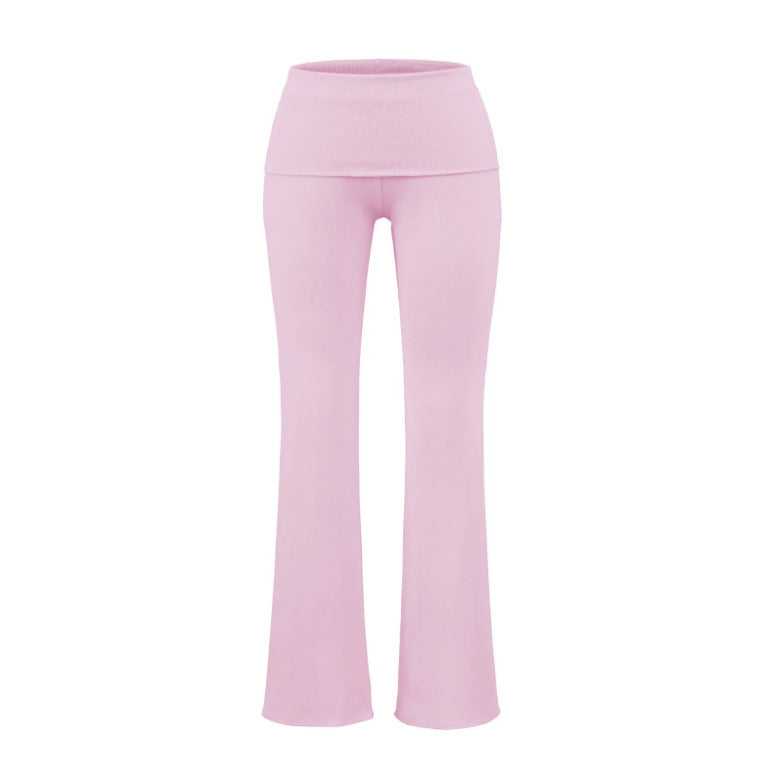 Low-rise Flared Jeans With A Turned-up Hem For A Slimming Look, Womens