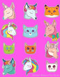 Sticker Album For Girls: 100 Plus Pages For PERMANENT Sticker Collection, Activity Book For Girls - 8.5 by 11 - Paperback
