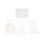 Dynarex Tracheostomy Care Kit - Three Compartment Tray with Vinyl Gloves (20 Count)