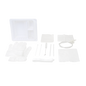 Dynarex Tracheostomy Care Kit - Two Compartment Tray with Vinyl Gloves and 14FR Catheter (20 Count)