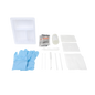 Dynarex Tracheostomy Care Kit - Three Compartment Tray with Nitrile Gloves and Saline & Peroxide (20 Count)