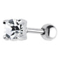 16G 5mm Clear CZ Round Cartilage Tragus Earring