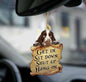 Car Pendant Sleeping Dog Angel Home Decor Acrylic Showcase Hanging Ornaments For Doors
