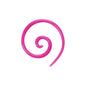12G Pink Acrylic Super Spiral Taper