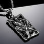Titanium steel lace relief Guan Gong pendant pendant
