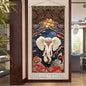 Thai Zen Elephant Fabric Wall Hanging Tapestry