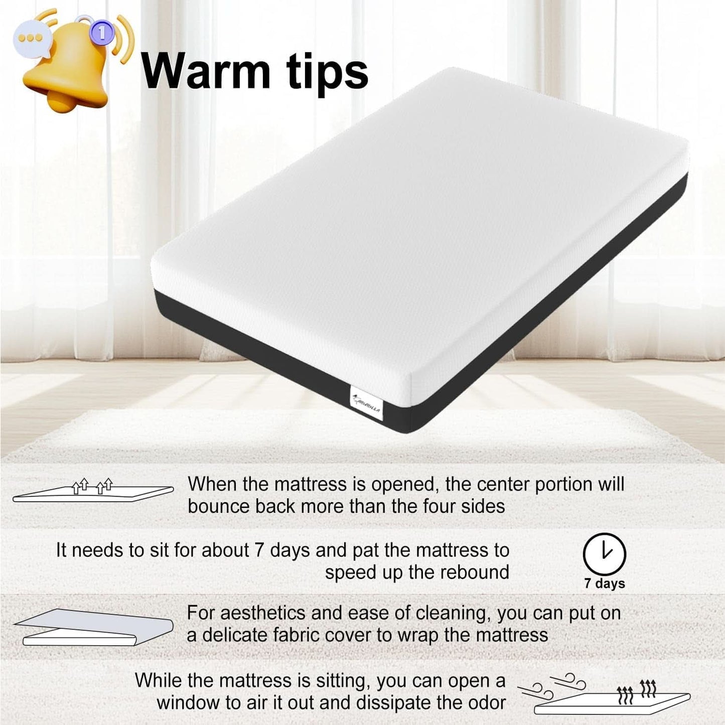 Queen Memory Foam Mattress Certipur US Certified Quality