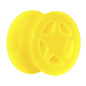 Acrylic Neon Yellow Star Tunnel Plug 2G to 20mm