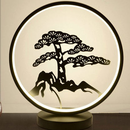 Chinese Style Ceramic LED Table Lamp