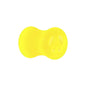 Acrylic Neon Yellow Peace Sign Tunnel Plug 2G to 20mm