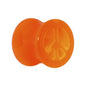 Acrylic Neon Orange Peace Sign Tunnel Plug 2G to 20mm