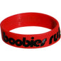 Red Black Boobies Rule Awareness for Breast Cancer Bracelet