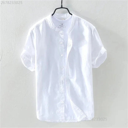 Breathable Comfortable Resort-style Ombre Short-sleeve Shirt