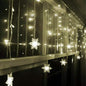 3.5M 96LED Snowflake String Curtain Lights