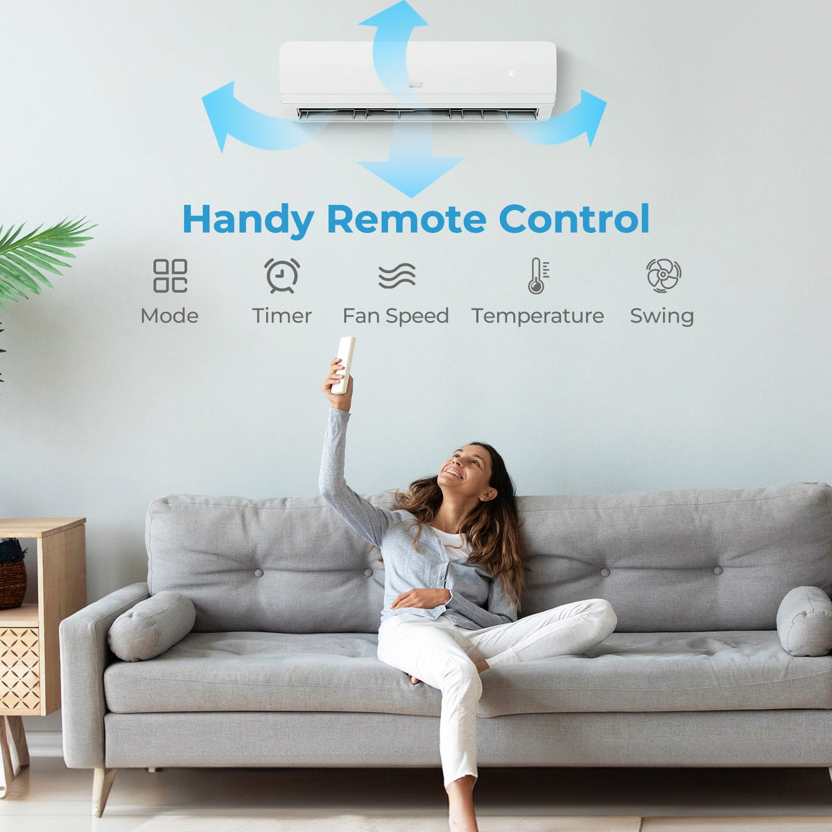 36000 BTU 4 Zone 19 SEER2 Mini Split AC with Heat Pump