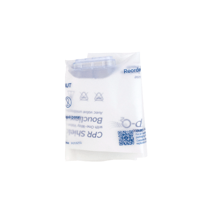 Dynarex CPR Face Shield in Soft Case w/ One-Way Valve, Barrier Filte (100 Count)