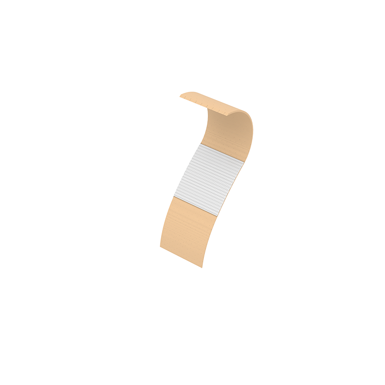 Dynarex Sheer Plastic Adhesive Bandages - Sterile, 3/8" x 1.5" - 100ea/bx, 36bxs/cs (3600)