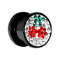00G Cherry Ferido Crystal Acrylic Screw Fit Tunnel