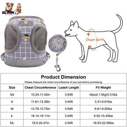 GBruno Pet Mesh Harness