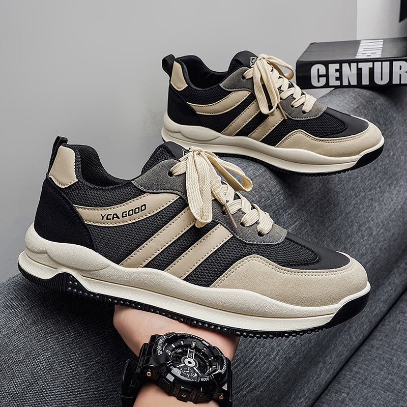 Men's Wide Toe Cortez-style Sneakers, Extra Wide Shoes For Wide Feet & High Instep, Soft Mesh Casual Trainers