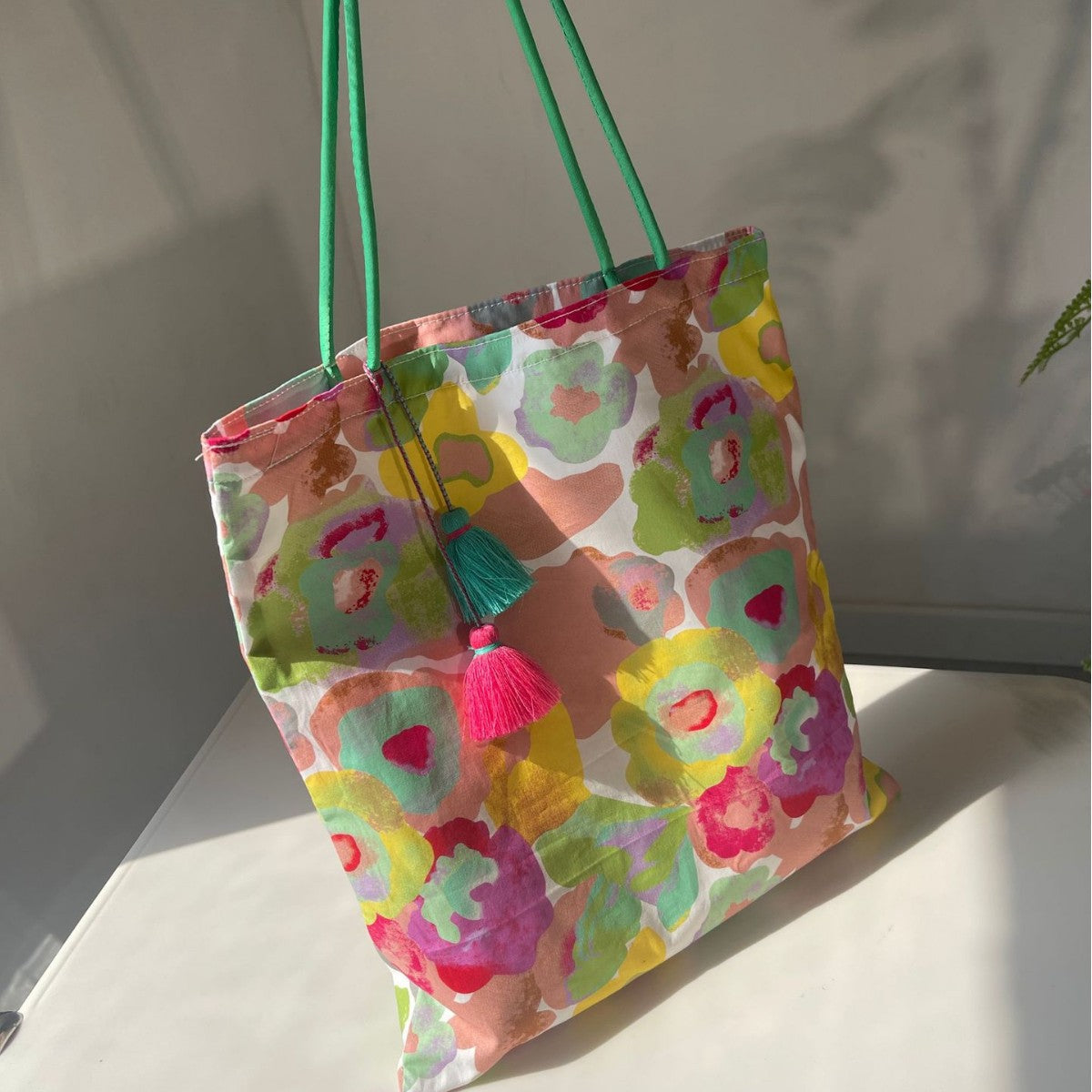 Floral-print Large-capacity Womens Shoulder Bag