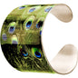 Glam Green Peacock Cuff Bracelet