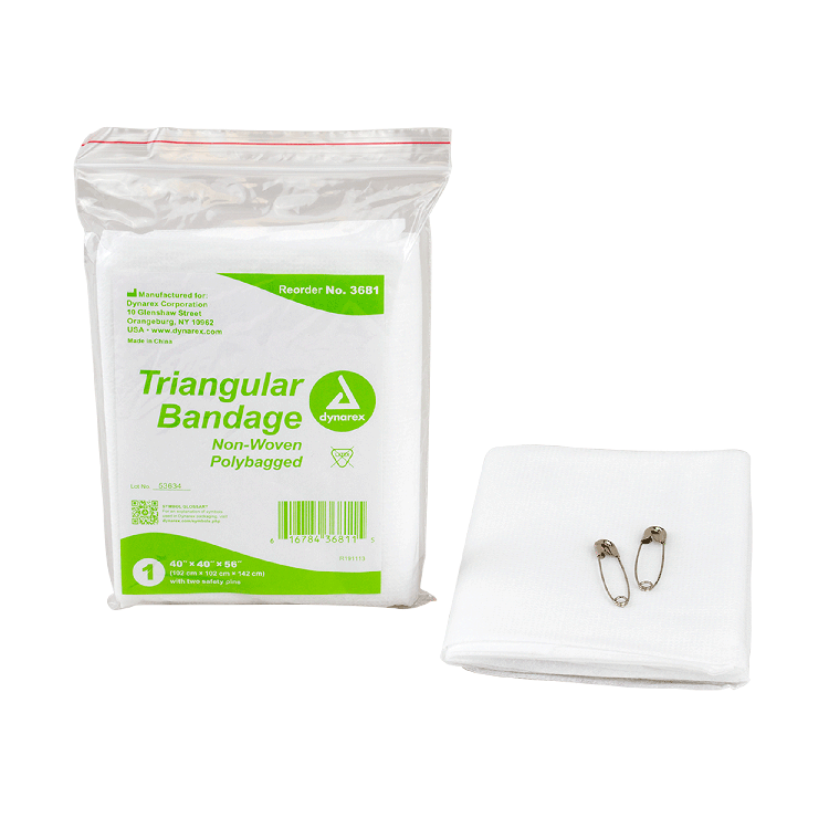 Dynarex Triangular Bandage - Non-Woven, 40" x 40" x 56" - (240 Count)