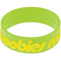 Lime Green Yellow Boobies Rule Awareness for Breast Cancer Bracelet