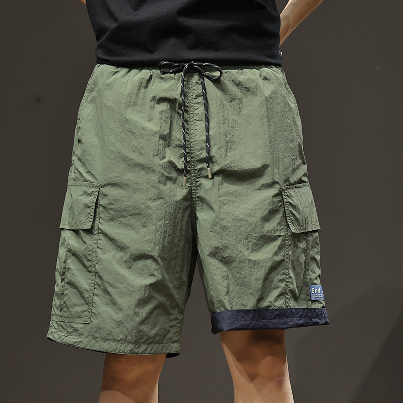 Mens Fashionable Sports Ice-Silk Utility Shorts