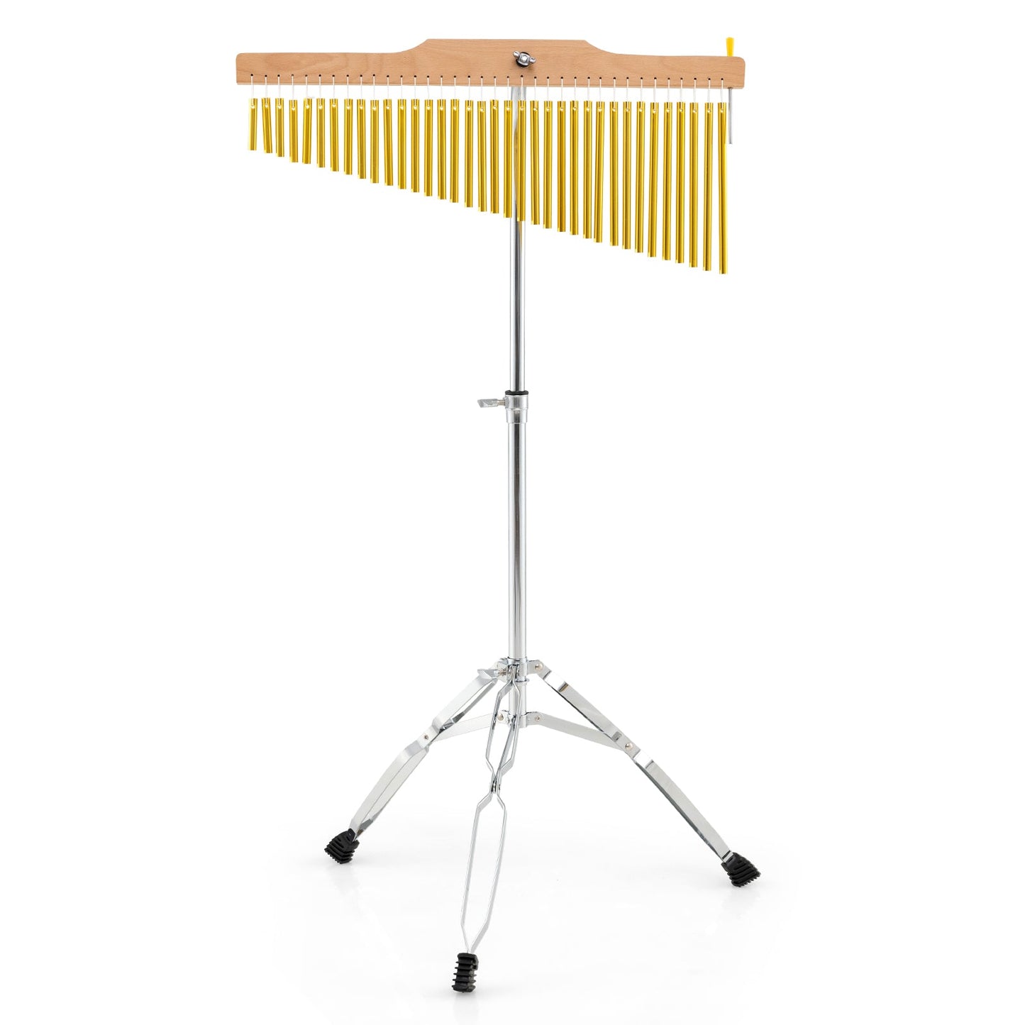 36-Bar Single-Row Chimes Percussion Instrument-Golden