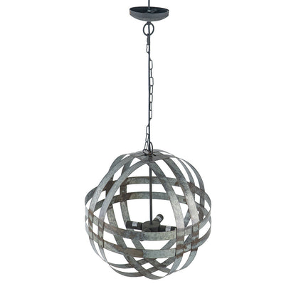 Chandelier 4-Light Galvanized Hanging Adjustable Chain Dining Room