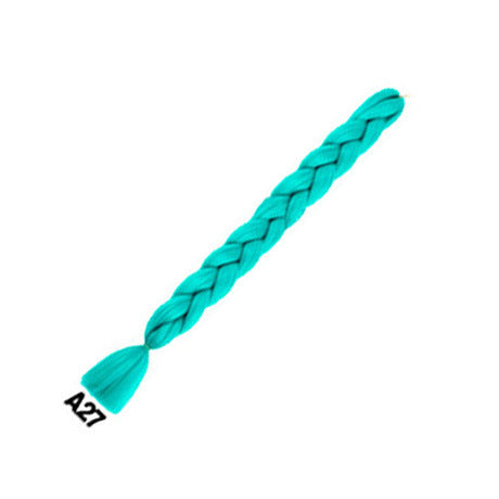 Womens Multi-colored Long Braided Ponytail