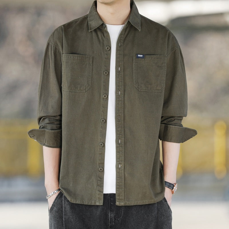 Casual Retro Minimalist Shirt For Men