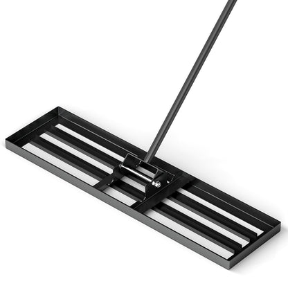36 x 10 Inch Lawn Leveling Rake with Ergonomic Handle