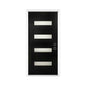 [36X80-Inch] Nuvia Modern Black Left Inswing Fiberglass Entry Door With 4-9/16 White Vinyl Frame (SAK52910)